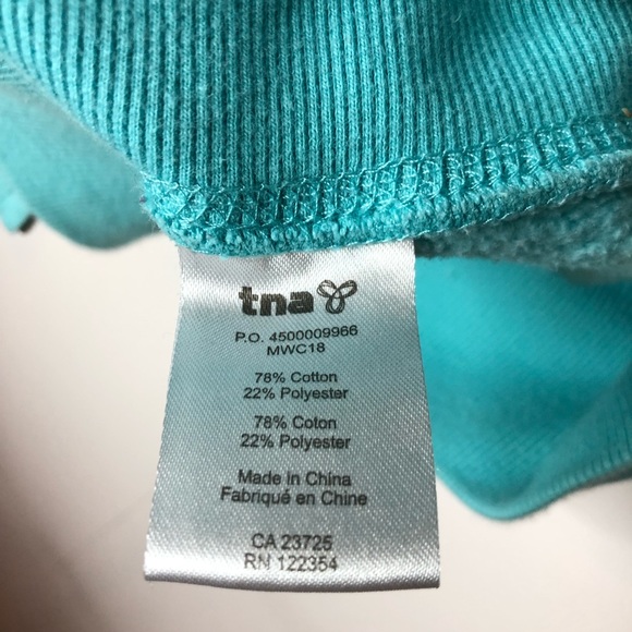 Aritzia TNA Zip-Up Hoodie | Aqua Size XS - Picture 9 of 13